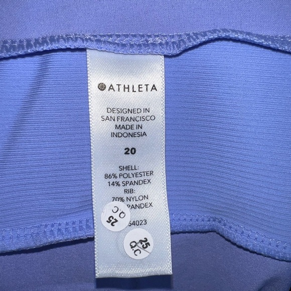 NWT Athleta Women's Plus Size 20 Brooklyn Shorts Victorian Periwinkle Active 2X - Picture 10 of 16